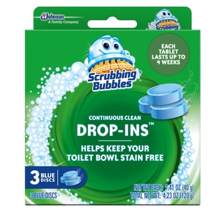 Scrubbing Bubbles Scrubbing Bubbles Drop-Ins No Scent Toilet Bowl Cleaner 4.23 oz Tablet 70480